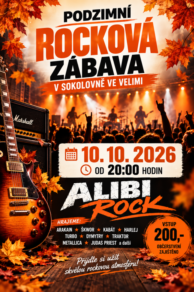 rocková zábava v sokolovně